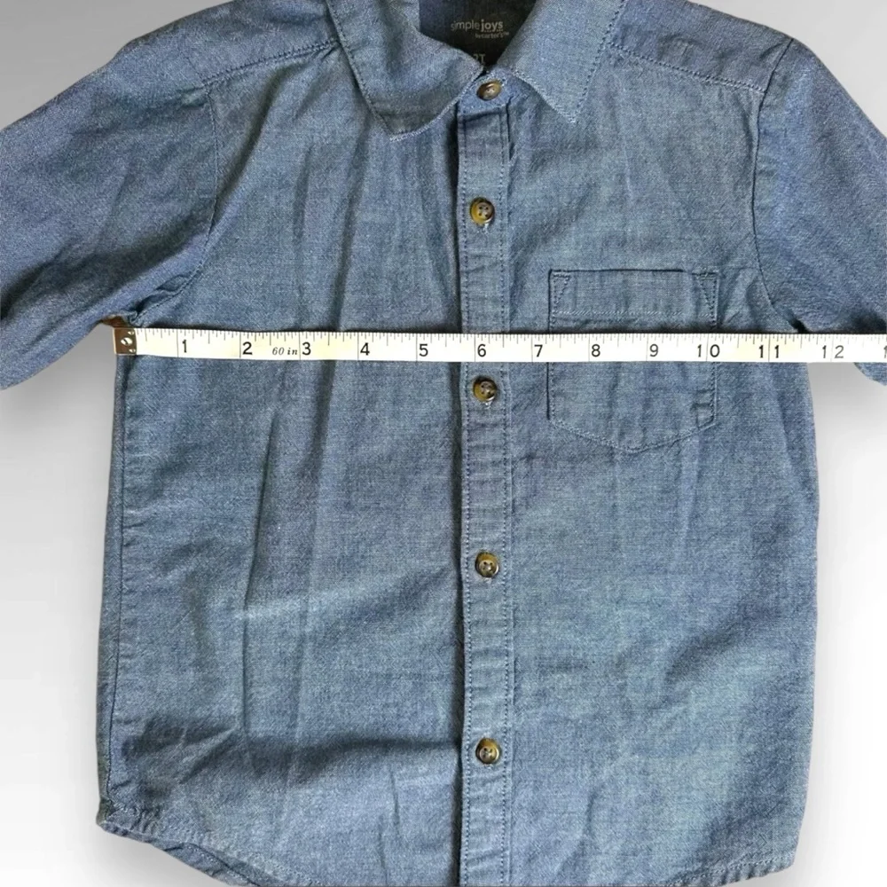 Carter’s long sleeve denim shirt and pant set bundle size 2T